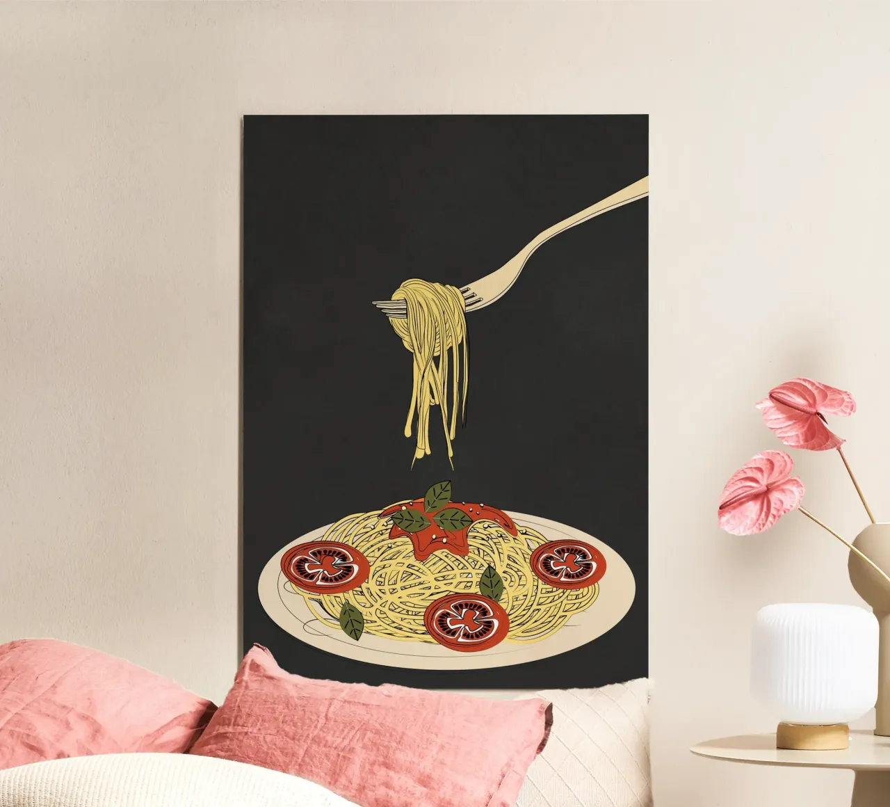 Spaghetti 1 poster van Flow Line 2