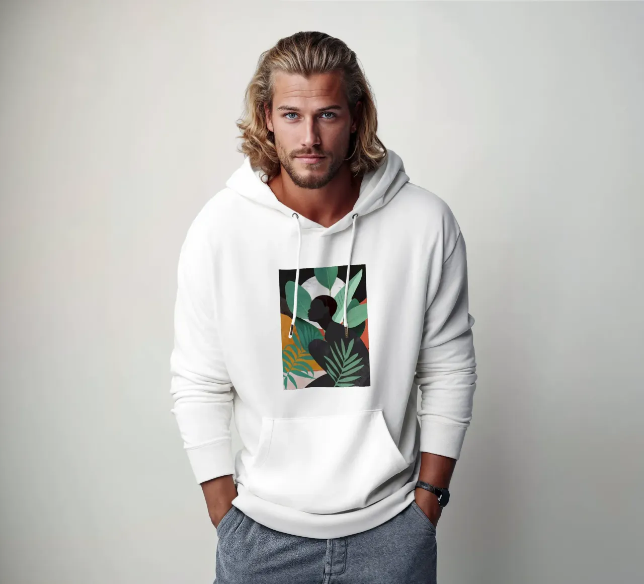 Ragazza tropicale 11 felpa con cappuccio da ThingDesign