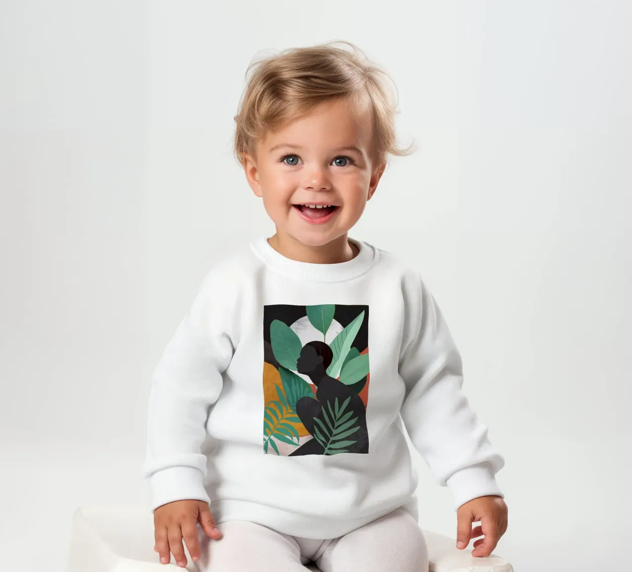 Ragazza tropicale 11 felpa neonato da ThingDesign