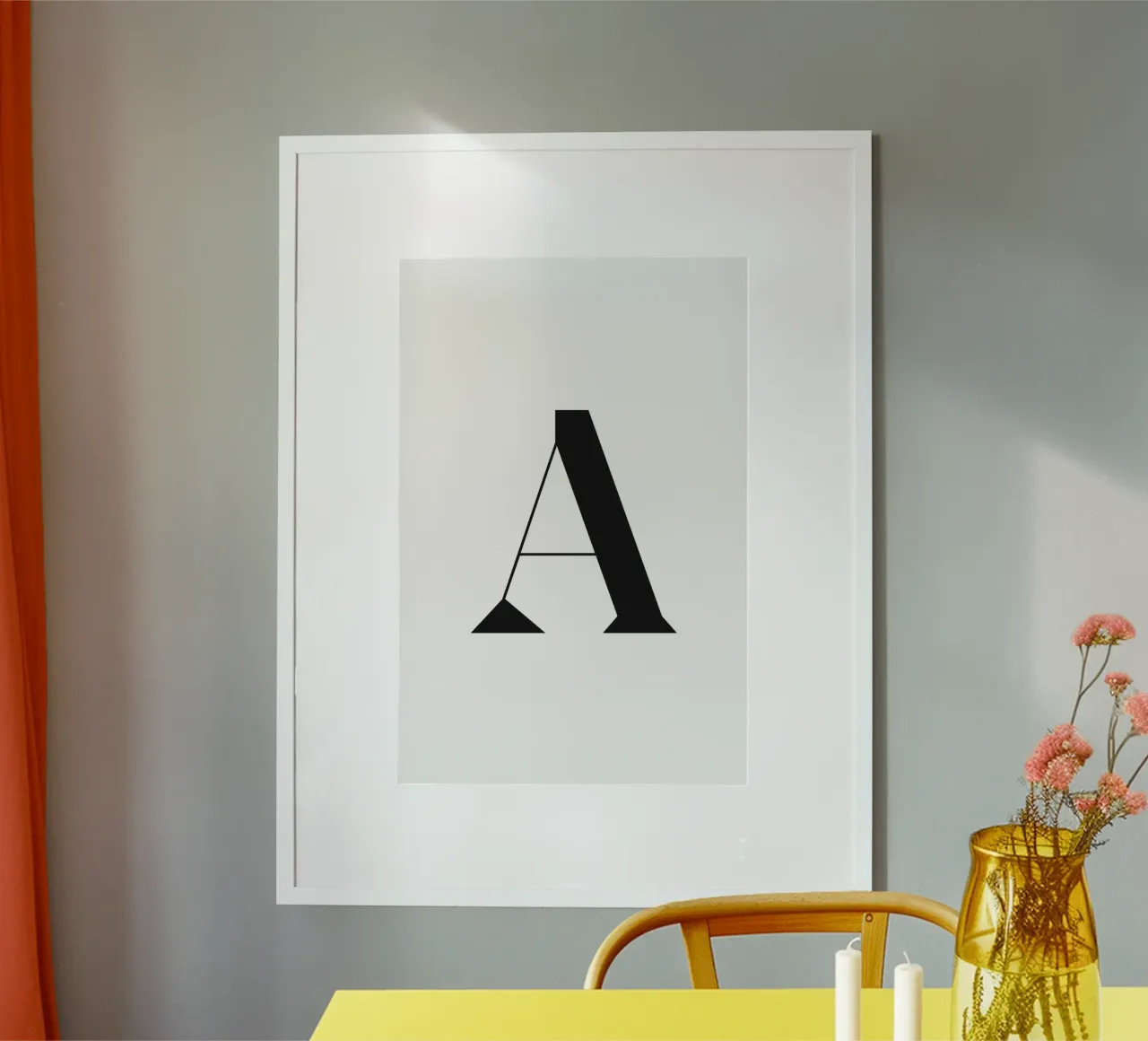 A poster con telaio in legno da n.4
