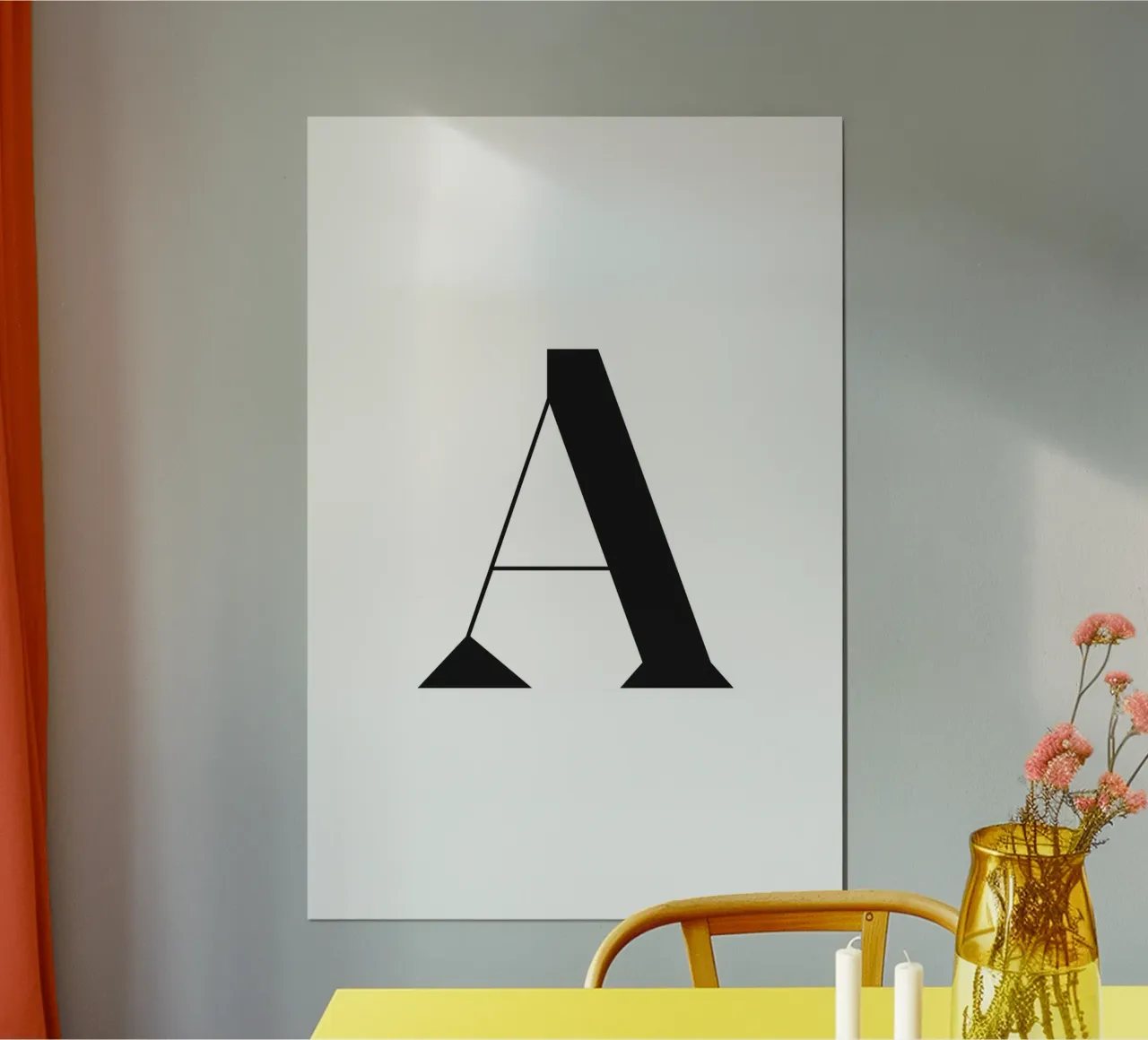 A poster con telaio in legno da n.4