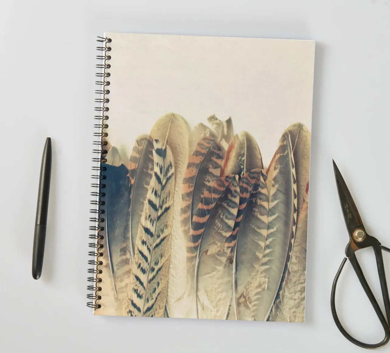 Feather Dip spiral notebook by Cassia Beck Photography