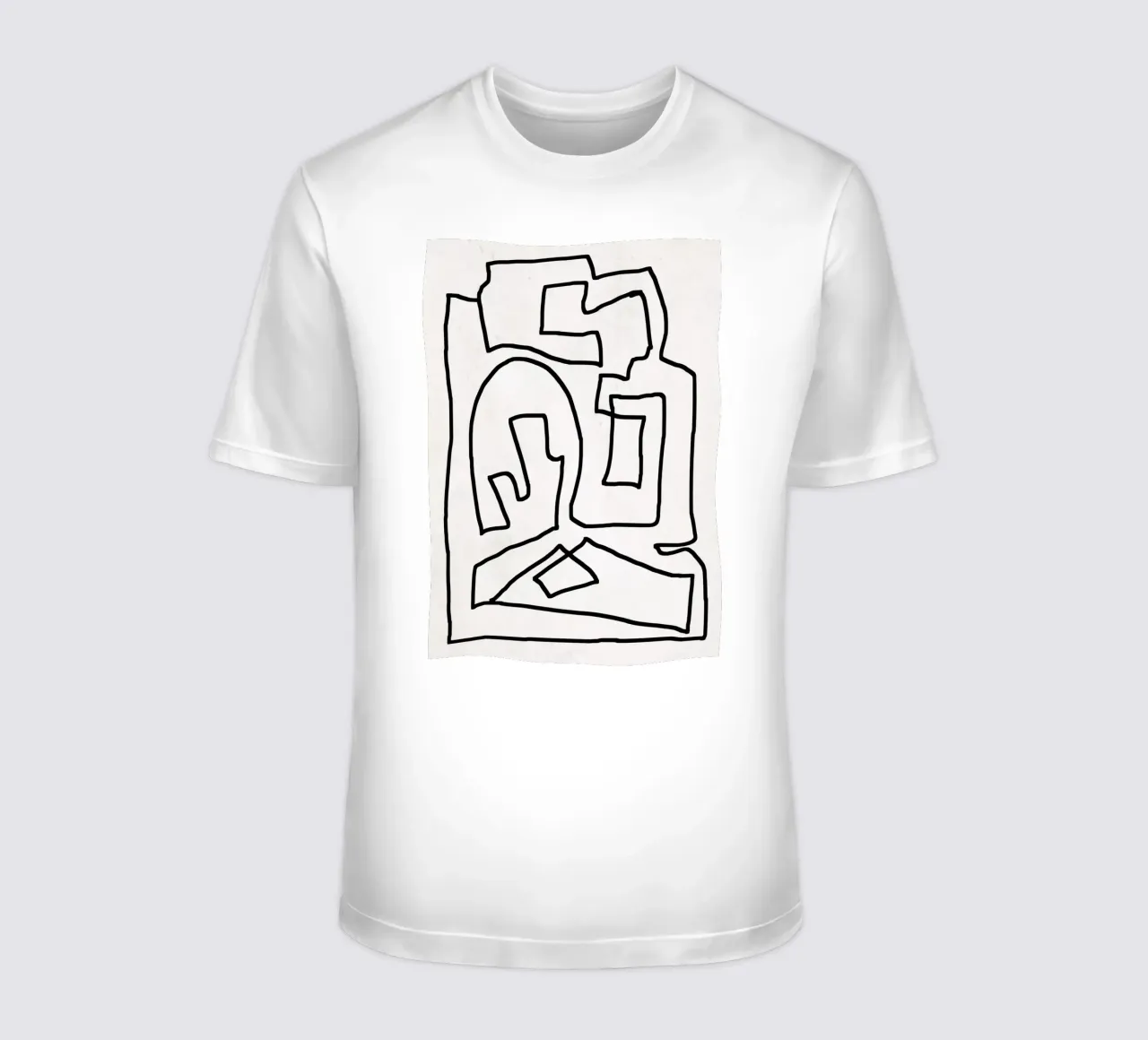 Abstract line art t-shirt by ThingDesign