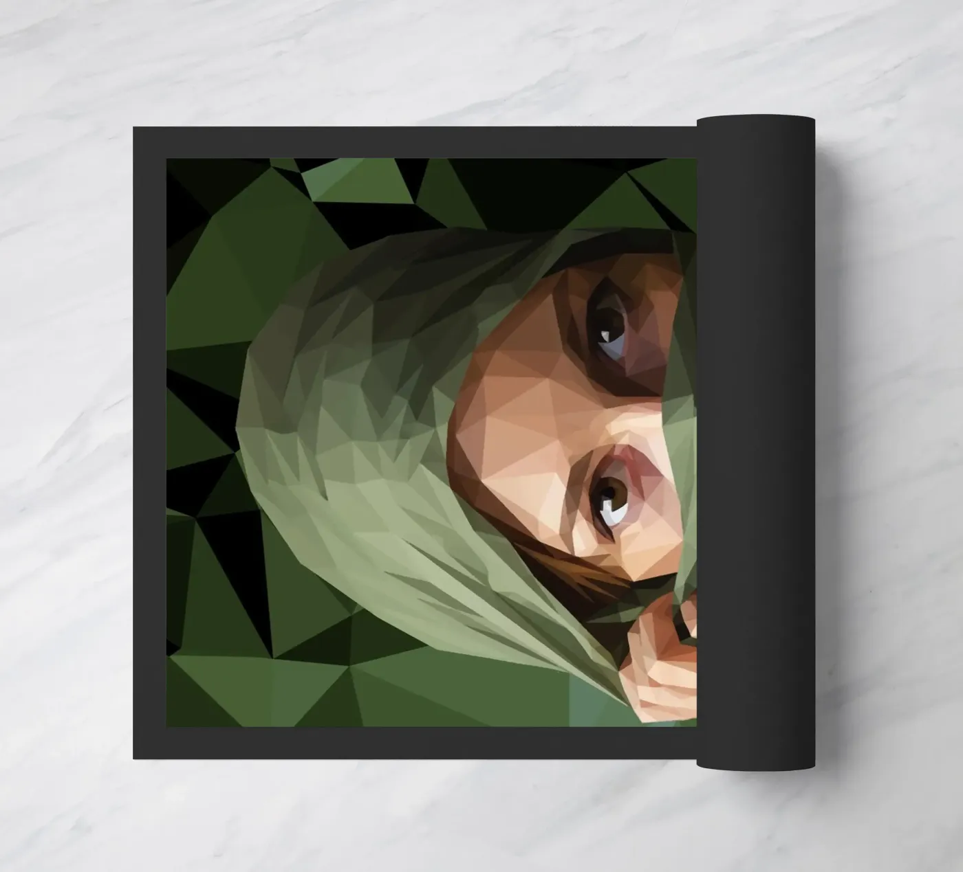 Veiled Resolve doormat by Self-expression