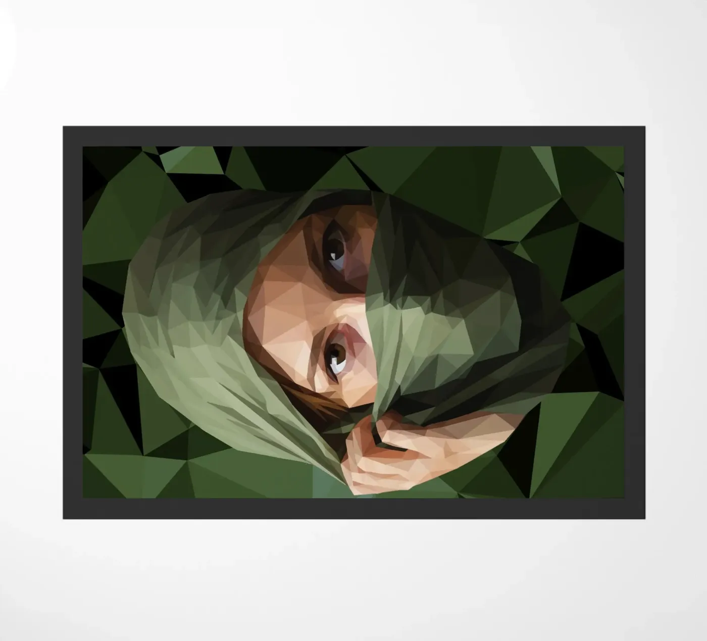 Veiled Resolve doormat by Self-expression