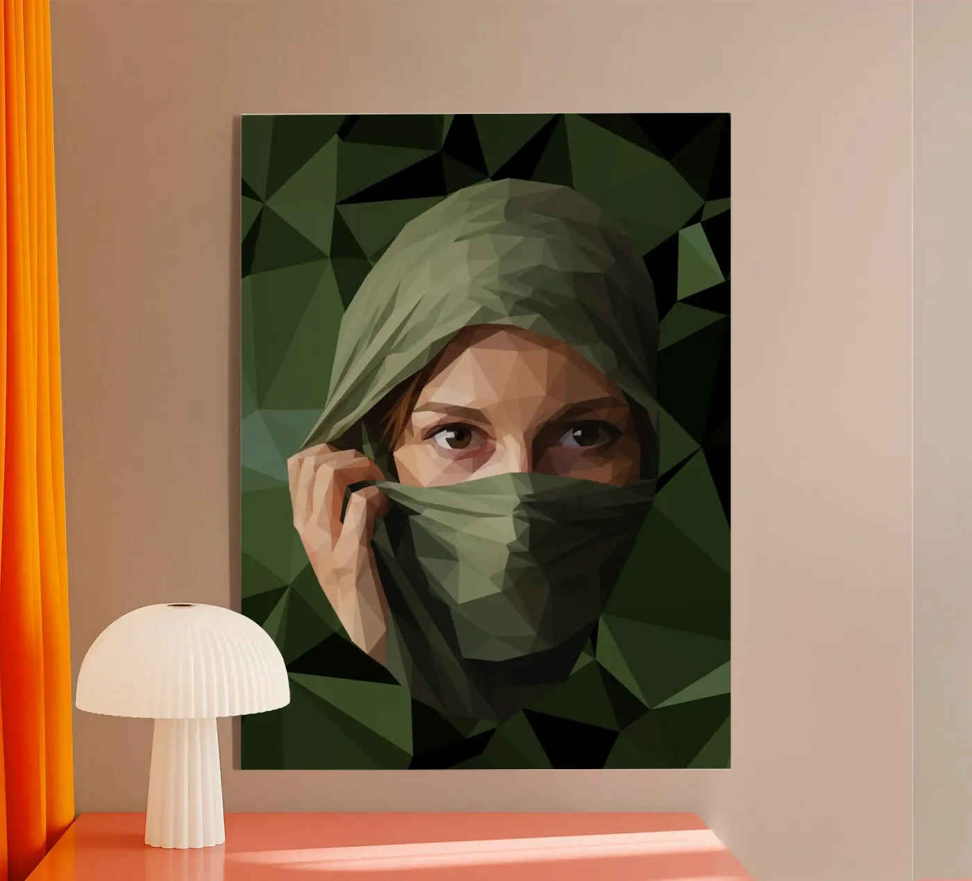 Verborgen vastberadenheid acryl van Self-expression