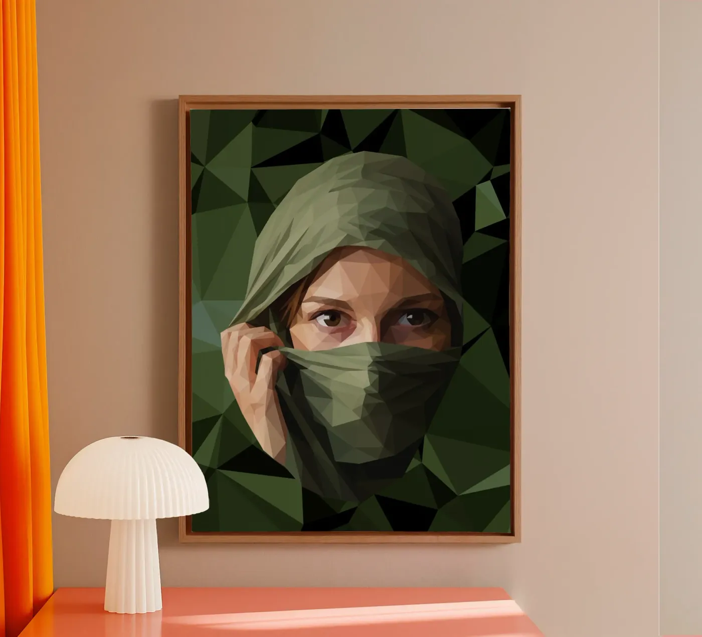 Veiled Resolve canvas by Self-expression