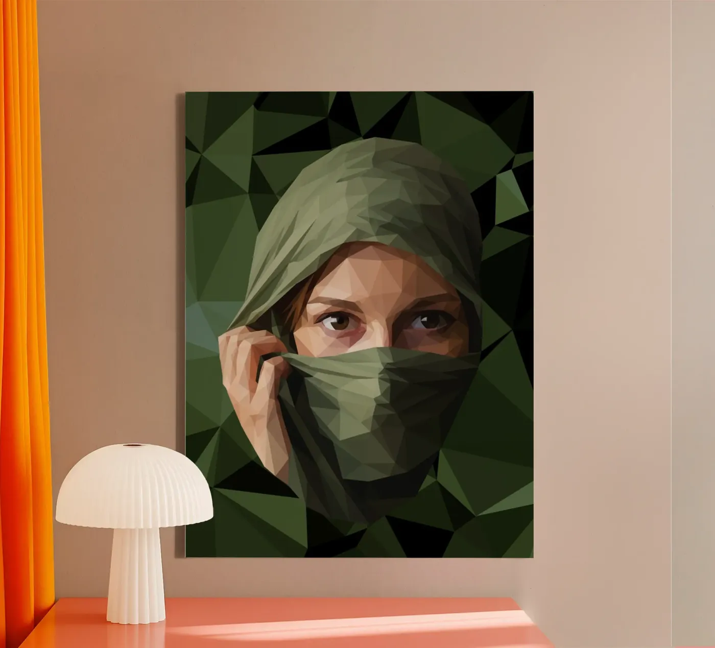 Veiled Resolve canvas by Self-expression