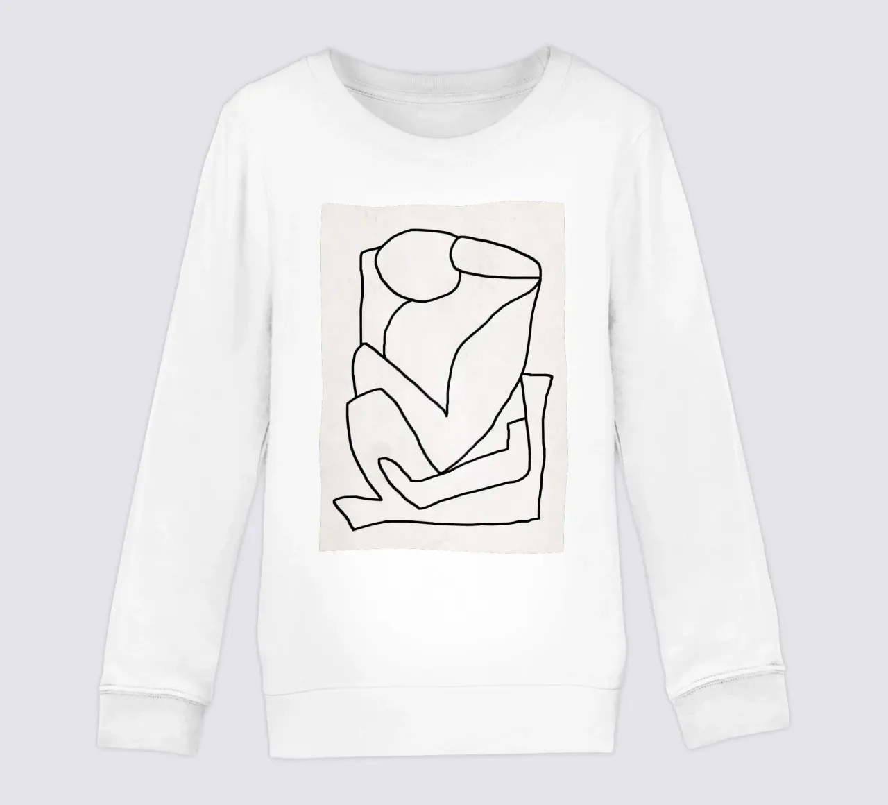 Line art astratta 2 felpa bambino da ThingDesign