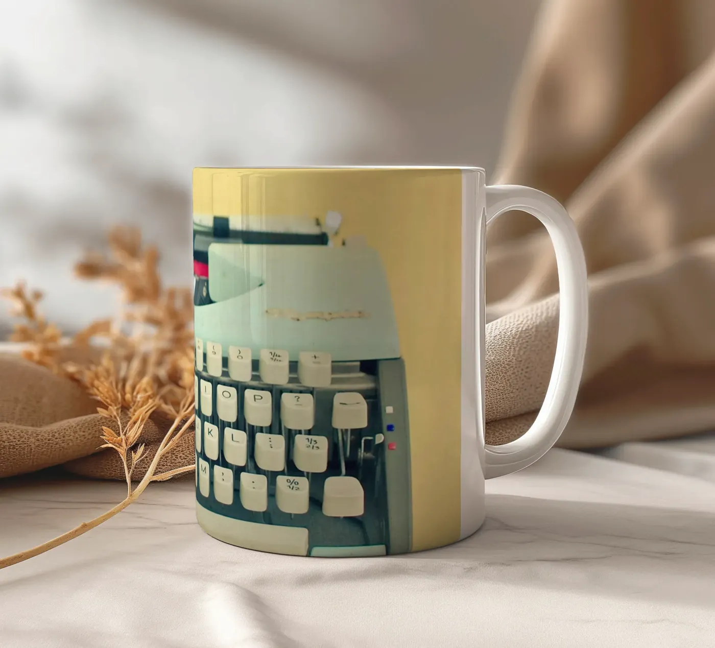 The Typewriter ceramic mug by Cassia Beck Photography