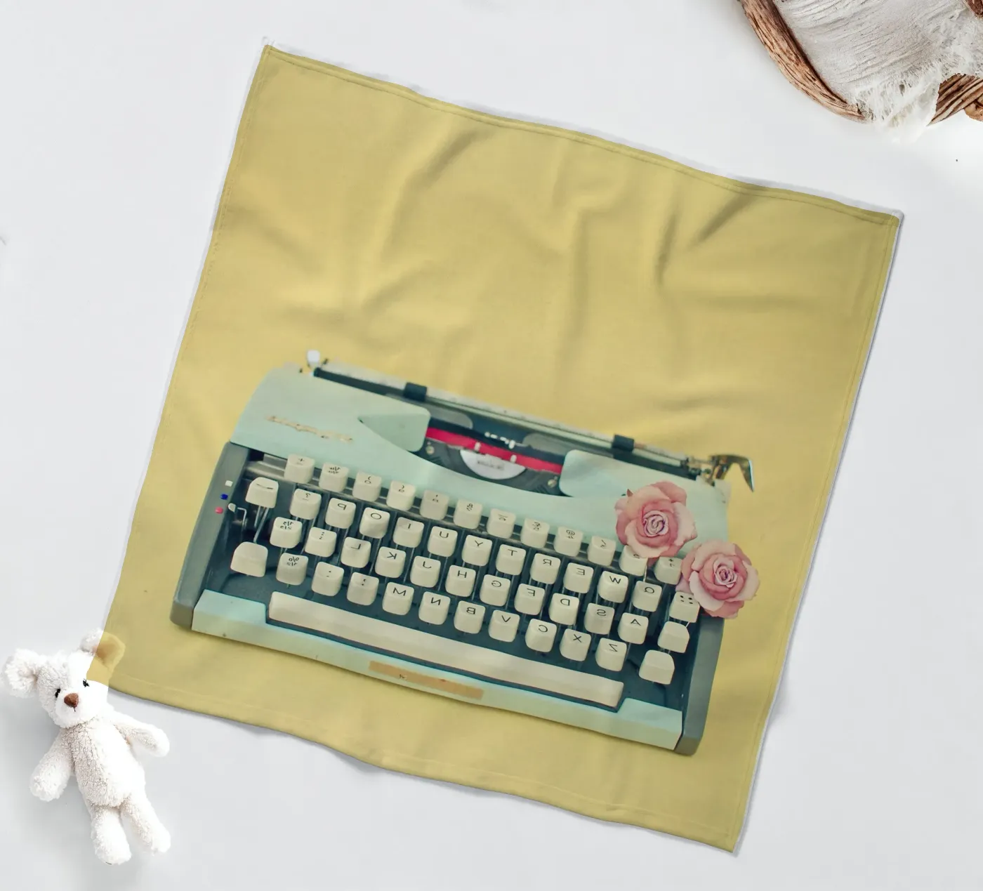 De typemachine fleecedeken van Cassia Beck Photography