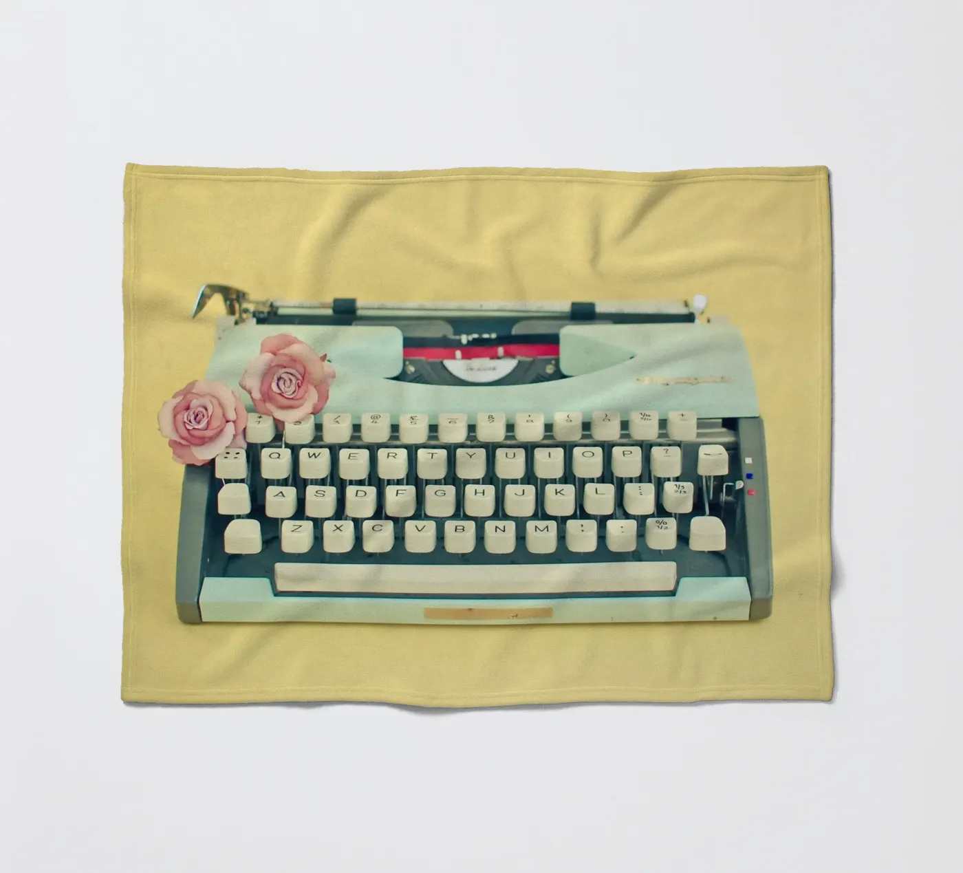 De typemachine fleecedeken van Cassia Beck Photography