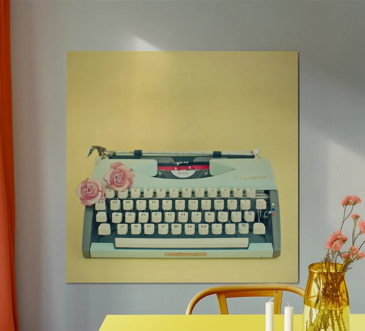 De typemachine poster van Cassia Beck Photography