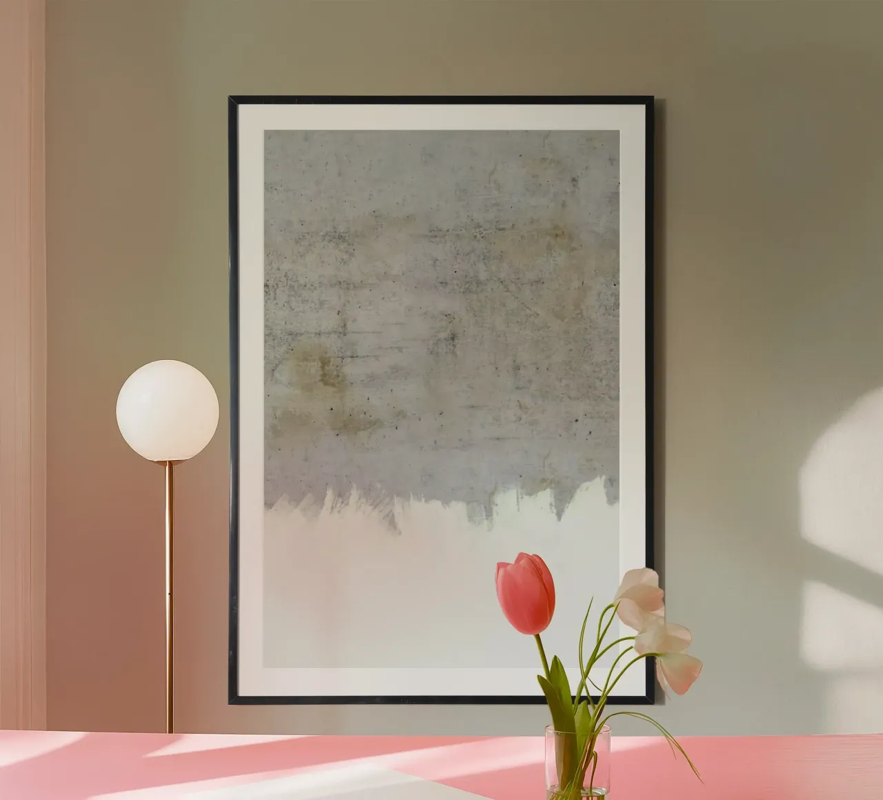 Concrete Style poster con telaio in alluminio da cafelab