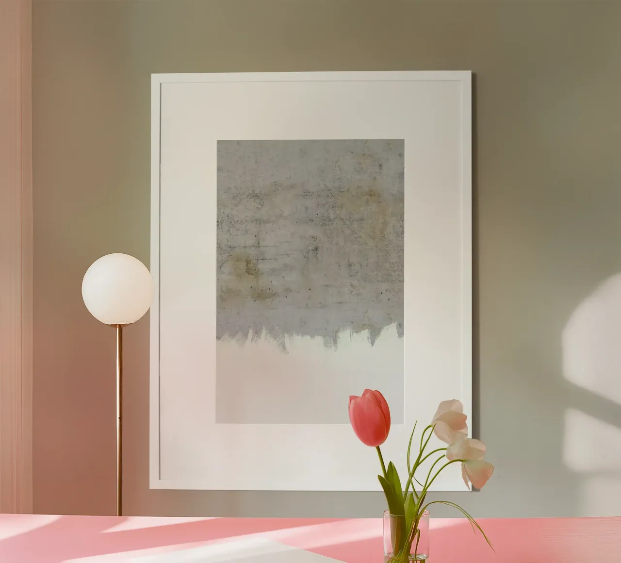 Concrete Style poster con telaio in alluminio da cafelab