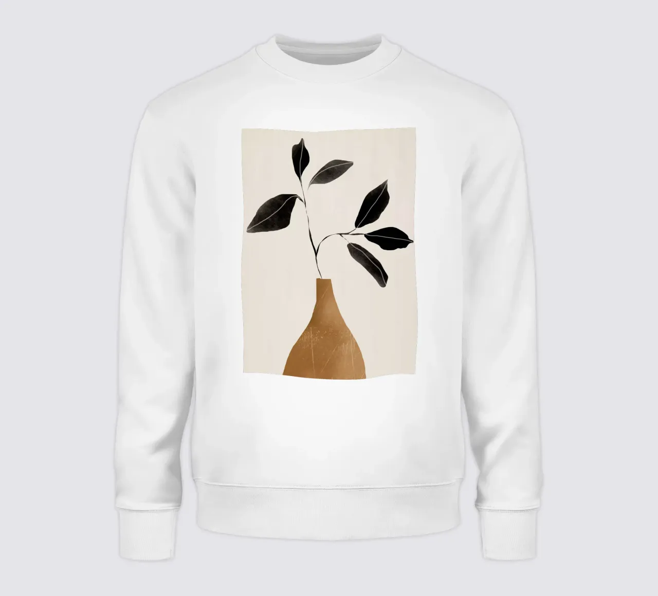 minimal plant 6 sweatshirt by ThingDesign