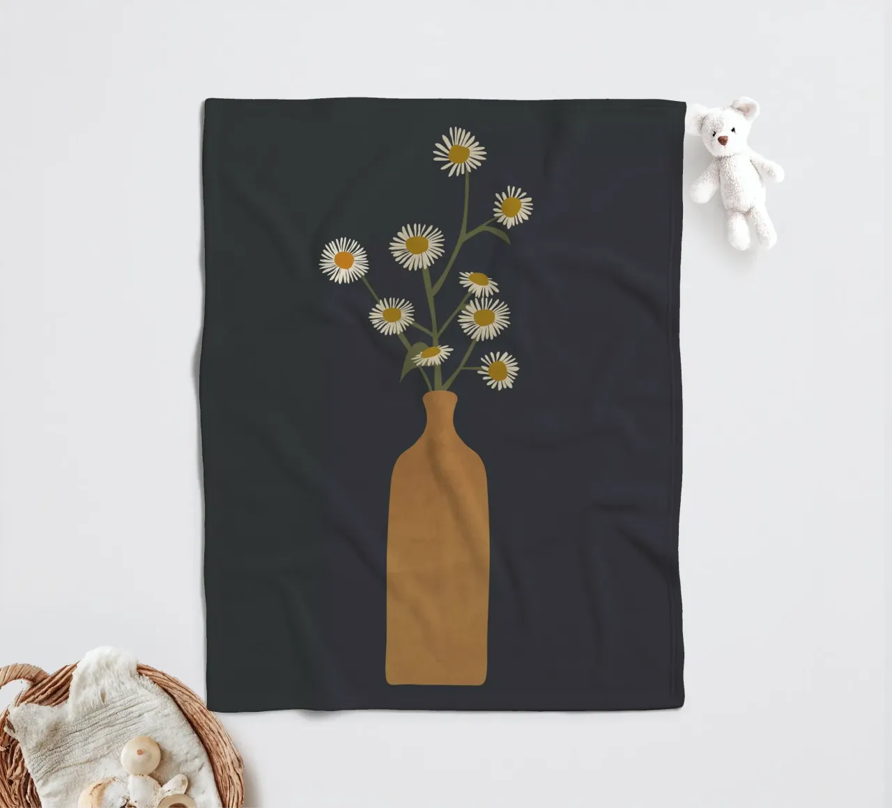 Blumen Fleecedecke von ThingDesign