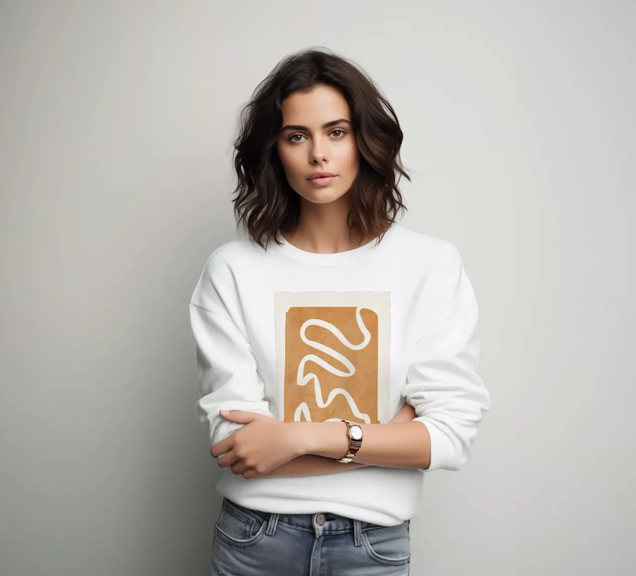 abstract minimaal 31 sweatshirt van ThingDesign