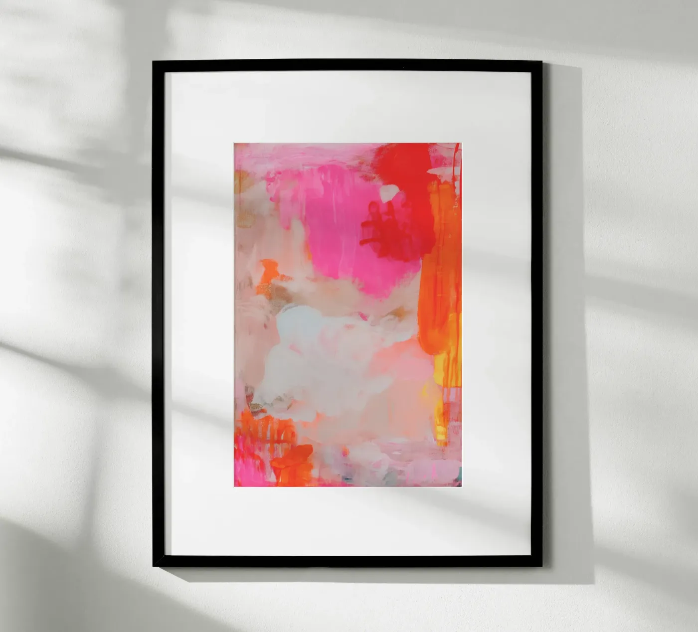 Structure lights, pink poster by Carinaprint