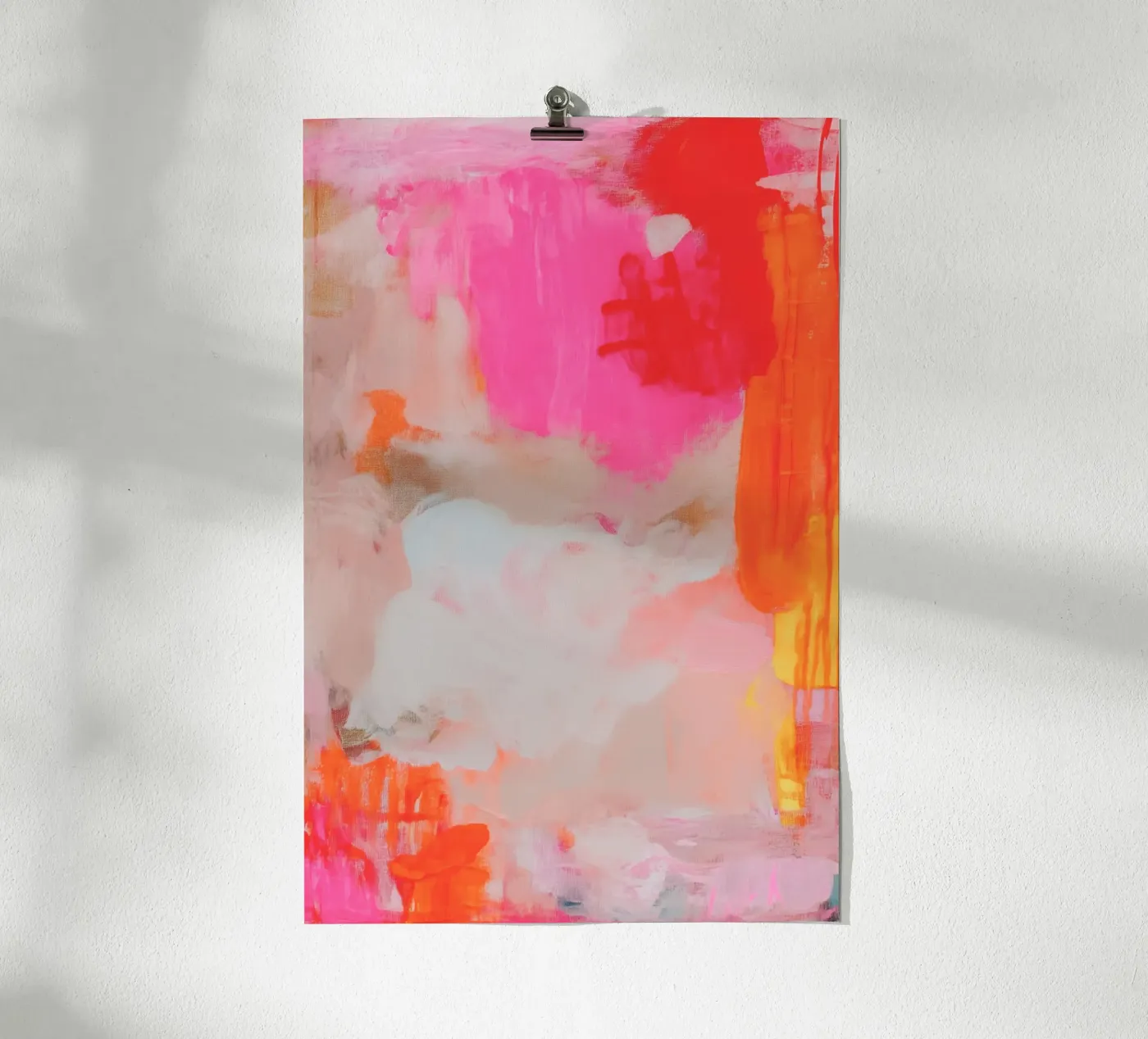 Structure lights, pink poster by Carinaprint