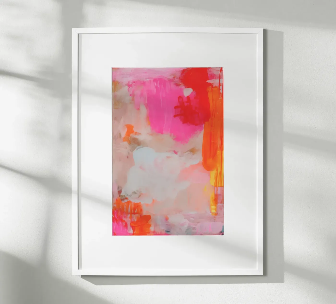 Structure lights, pink poster by Carinaprint