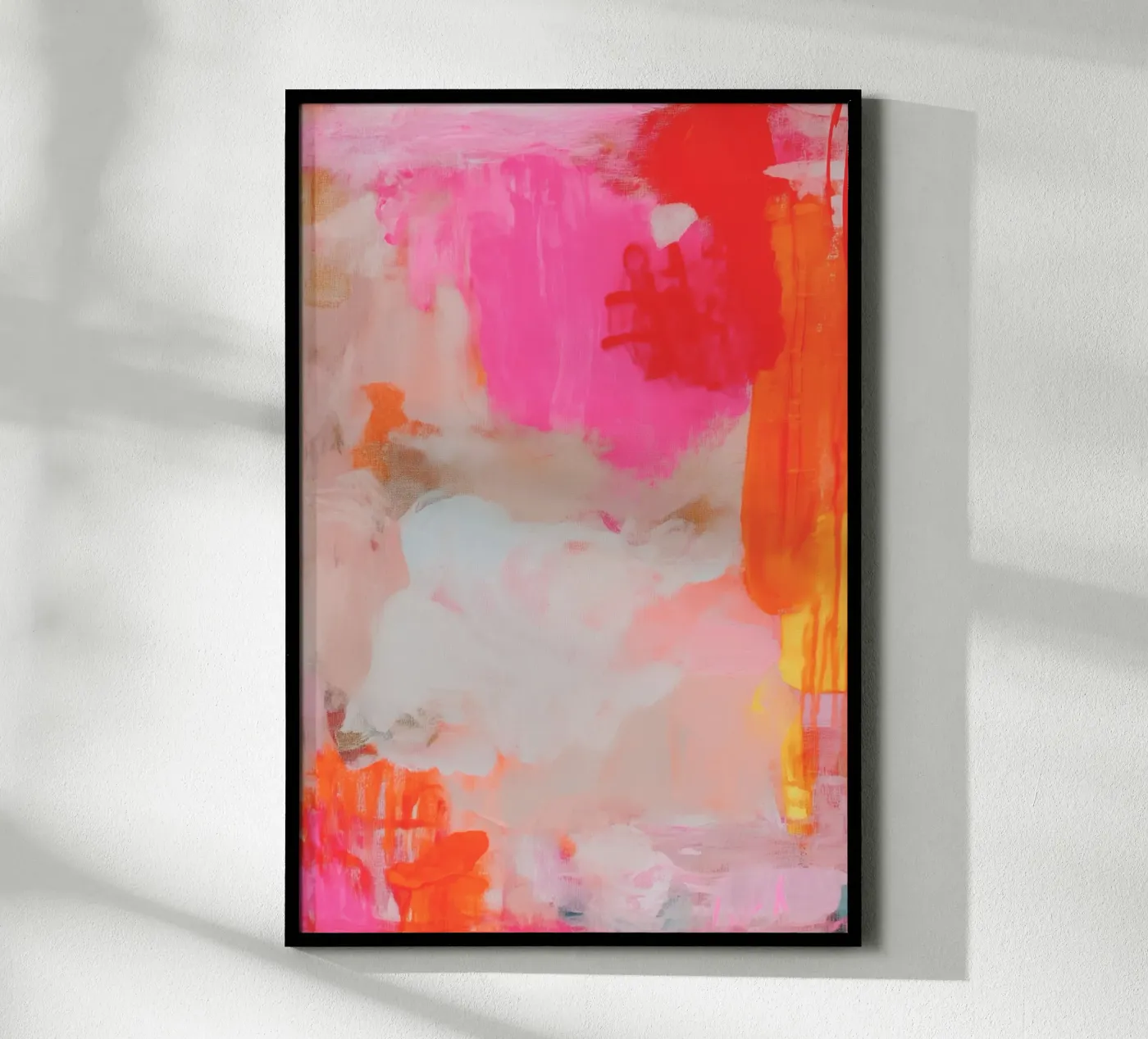 Structure lights, pink poster by Carinaprint