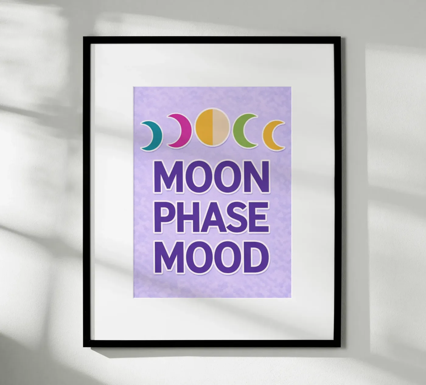 maansfase stemming poster van Permatax