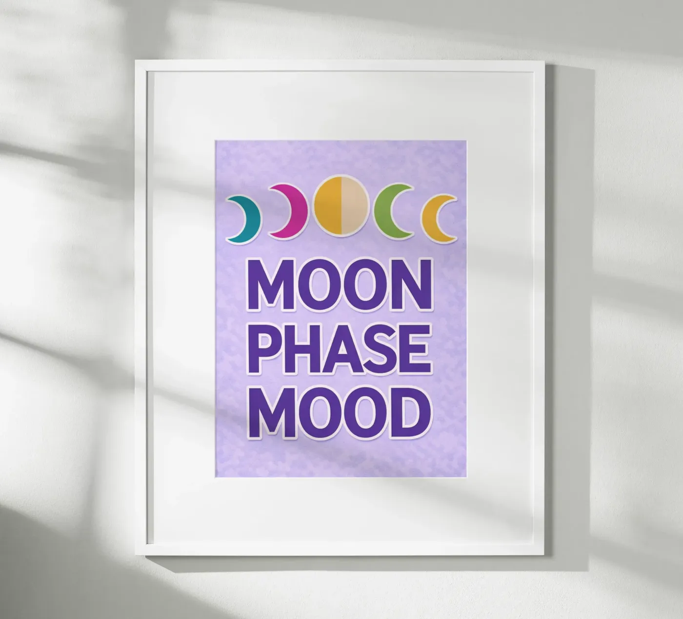maansfase stemming poster van Permatax