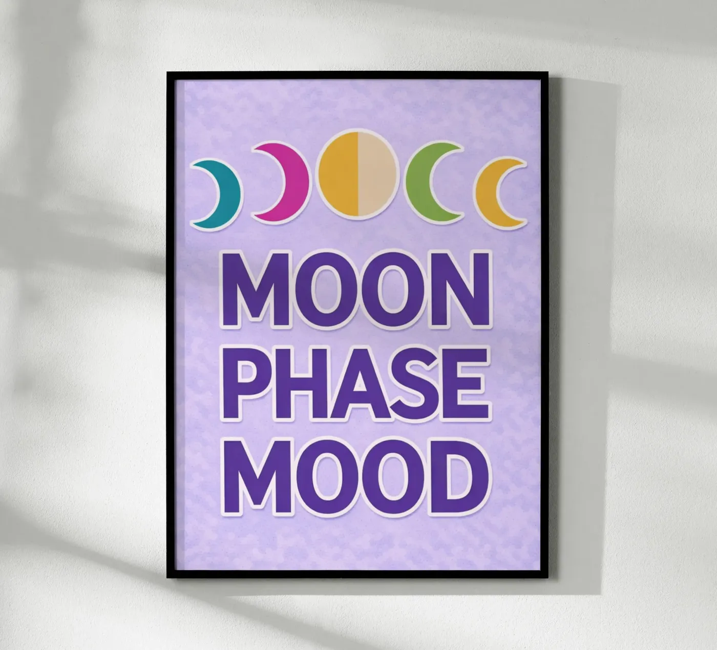 maansfase stemming poster van Permatax
