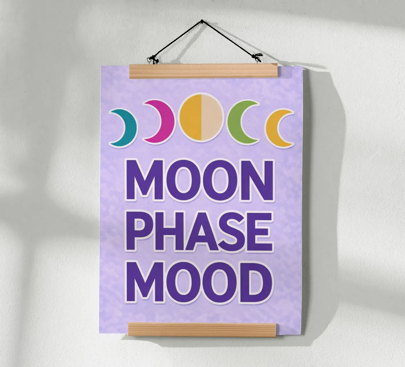 maansfase stemming poster van Permatax