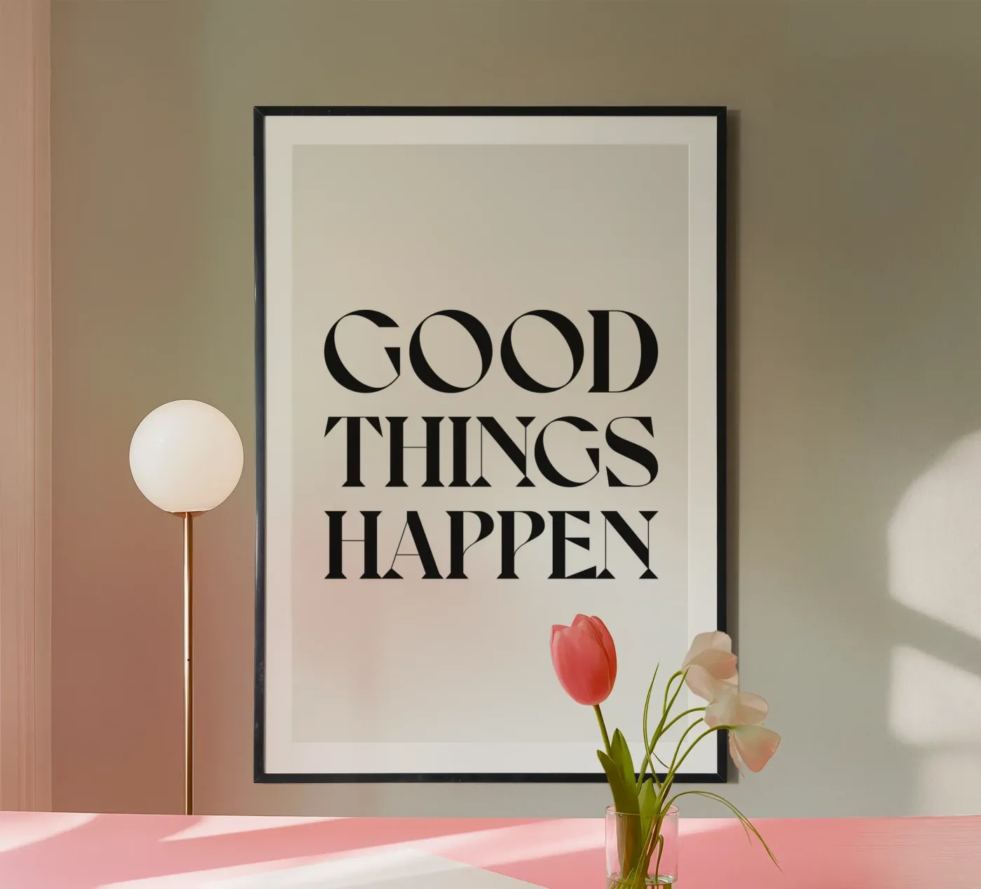 GOOD THINGS HAPPEN poster by n.4