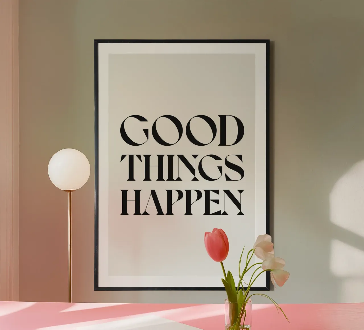 LE COSE BELLE ACCADONO poster con telaio in alluminio da n.4