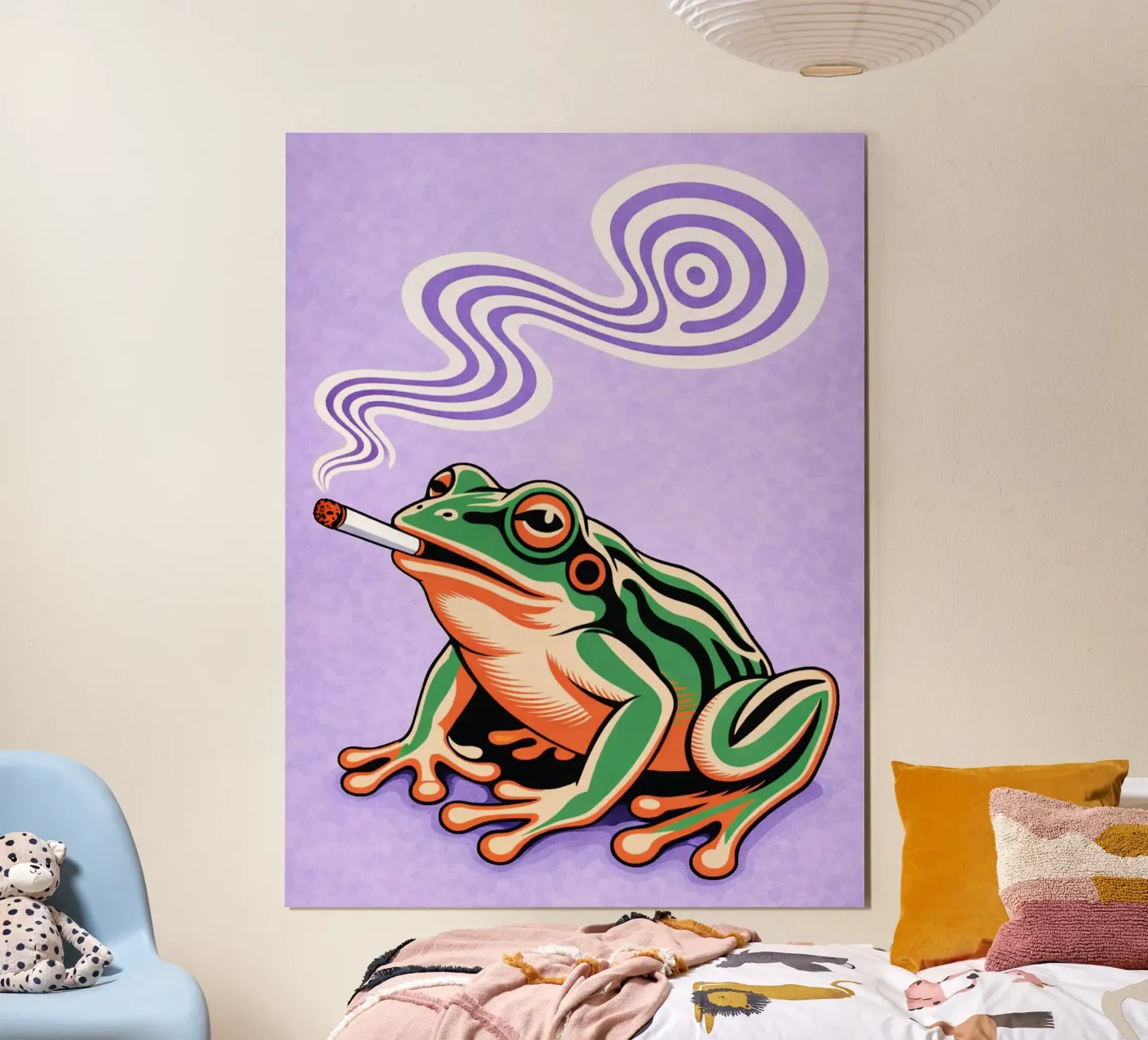 funny frog poster by Permatax