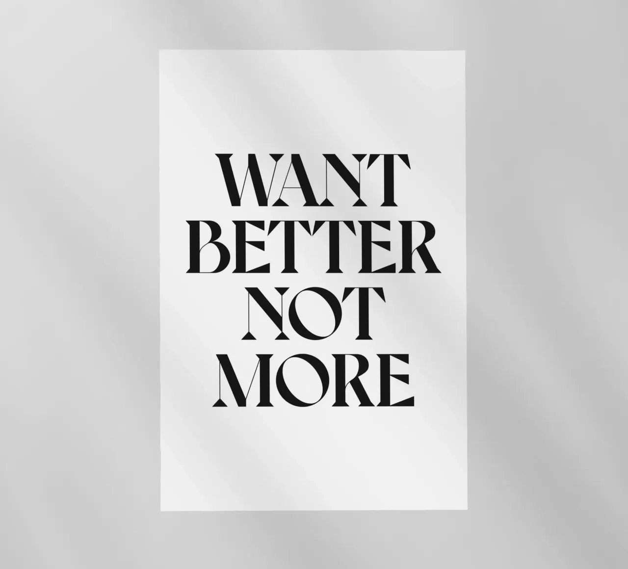 VOGLIAMO DI MEGLIO, NON DI PIÙ pellicola backlit da n.4