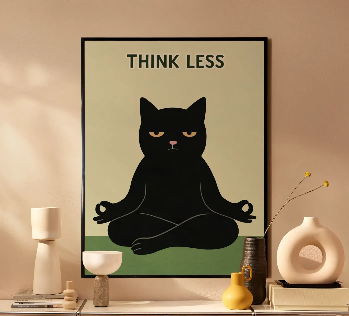 think less poster by Permatax