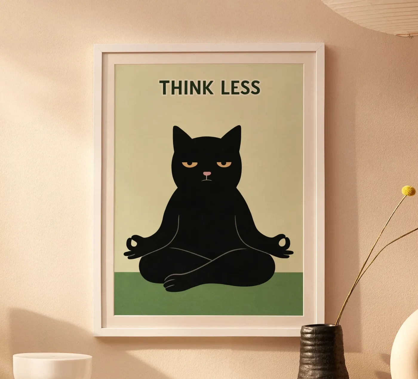 think less poster by Permatax