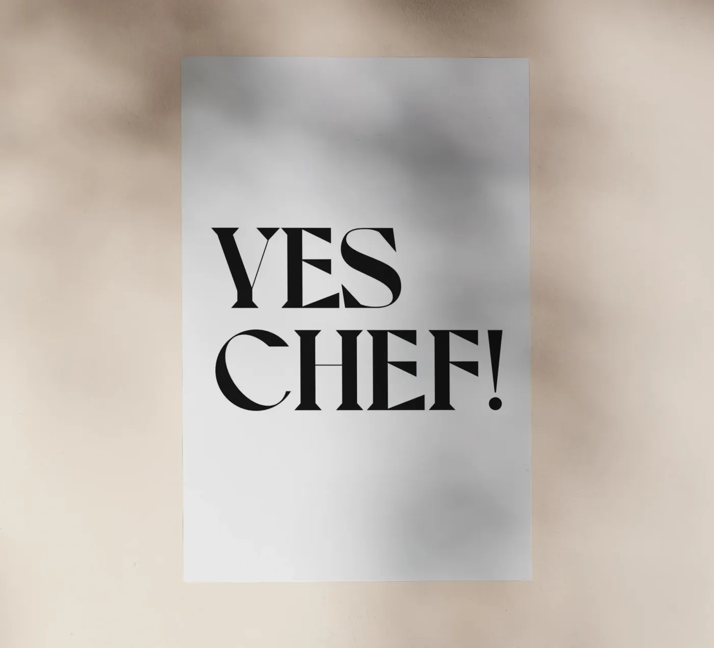 JA CHEF! backlit folie van n.4