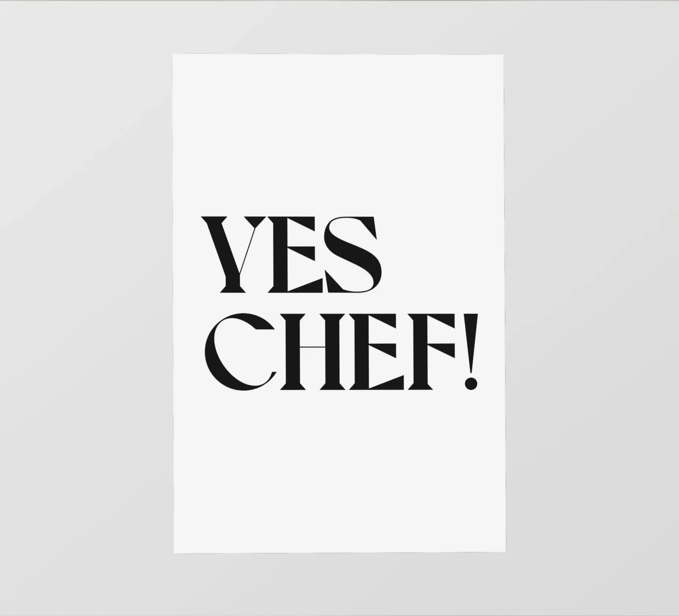 JA CHEF! backlit folie van n.4