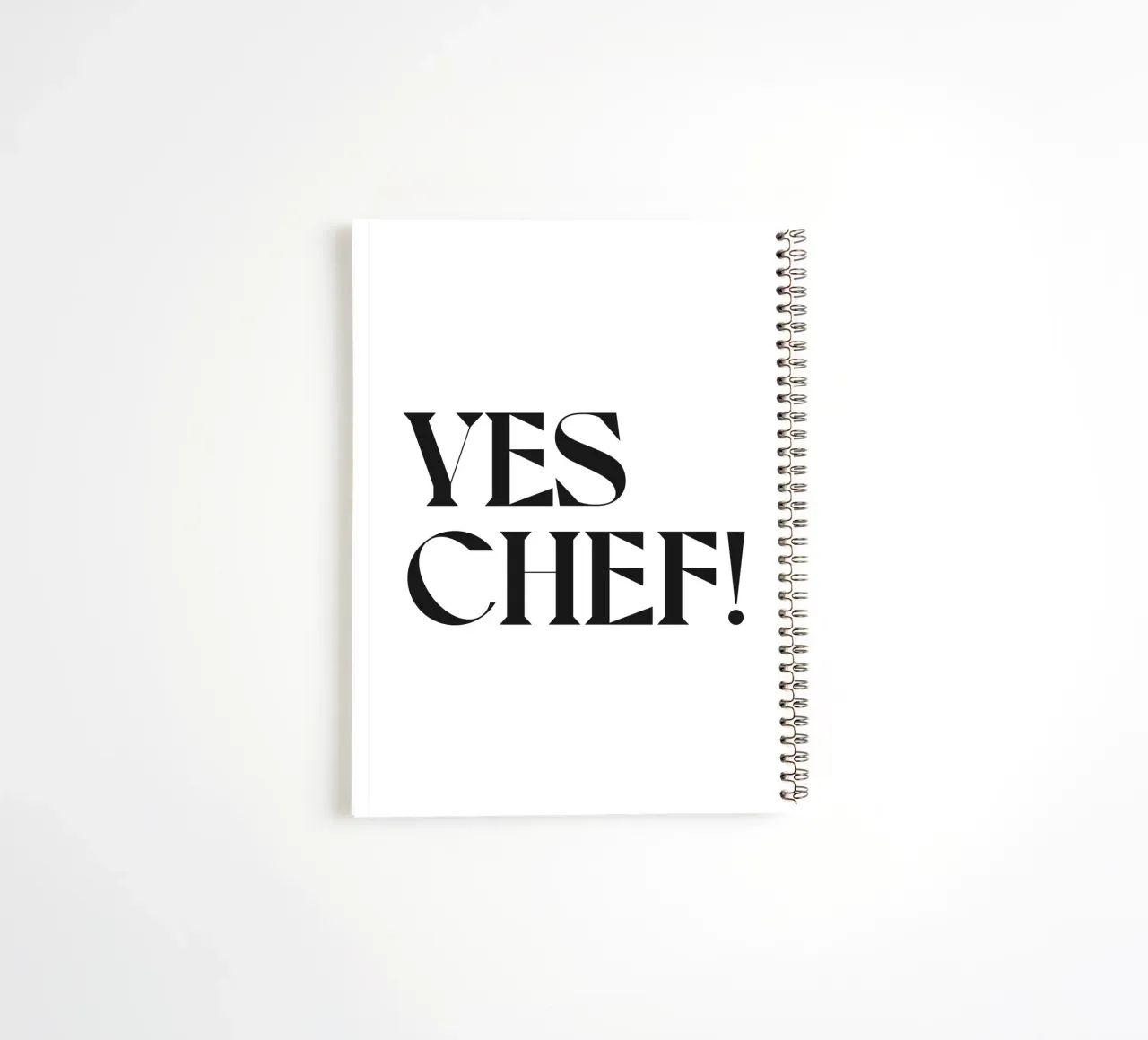 YES CHEF! spiral notebook by n.4