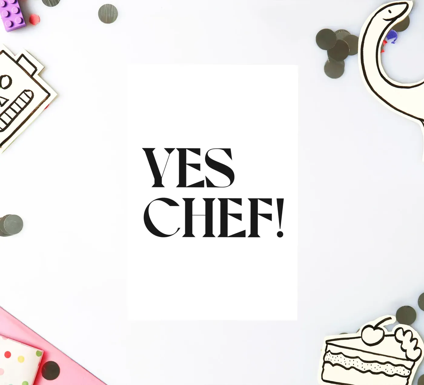 SI' CHEF! adesivo da n.4