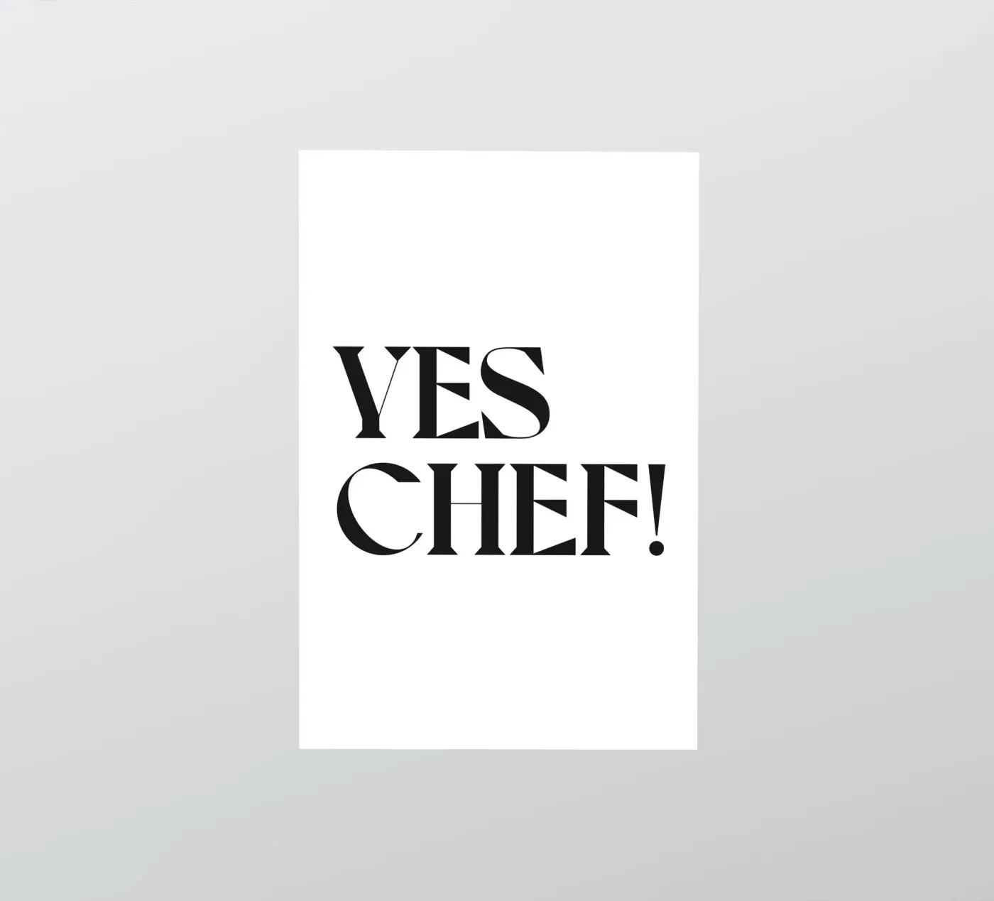 SI' CHEF! adesivo da n.4