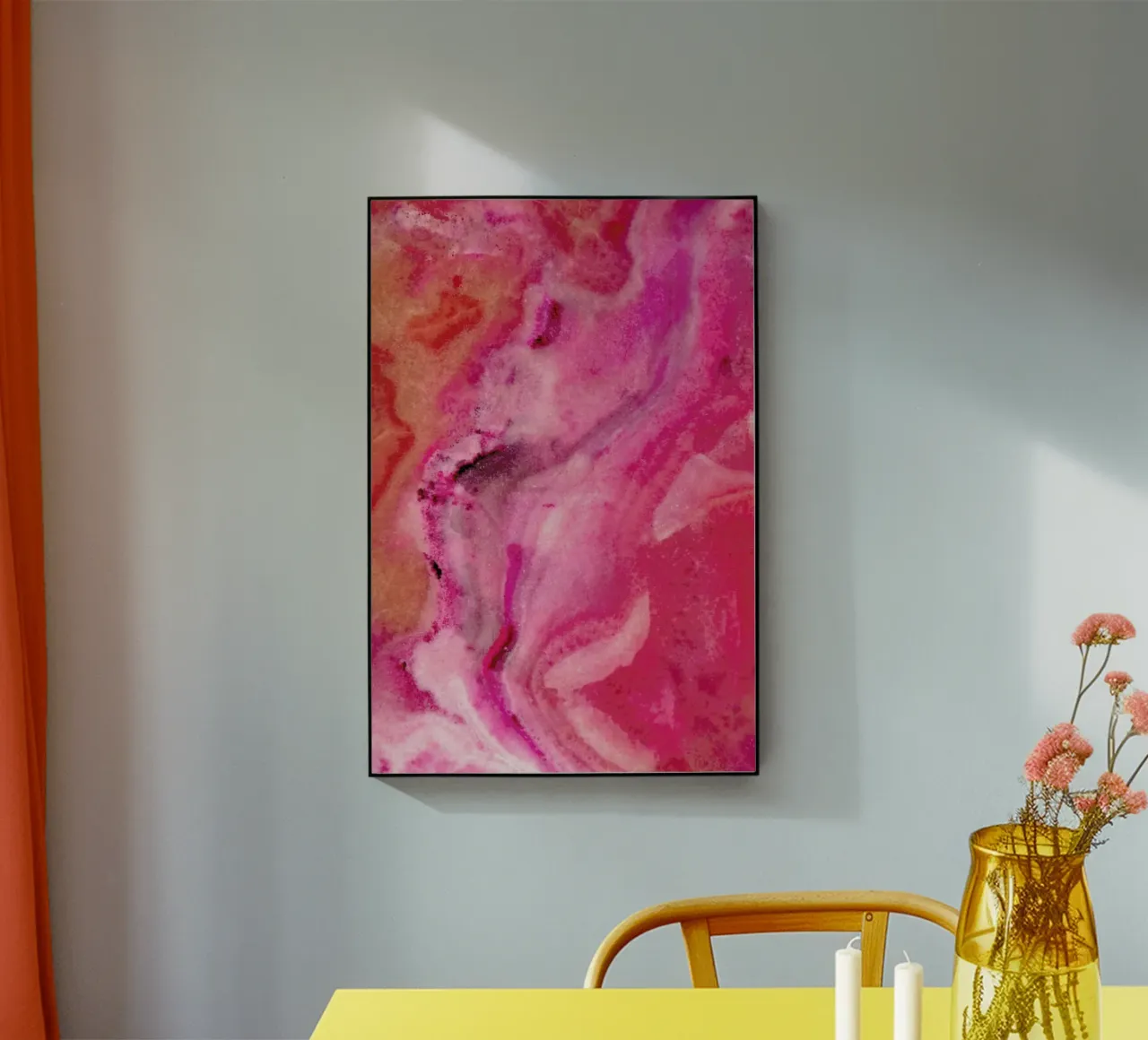 Bold Pink Marble plexiglass da cafelab