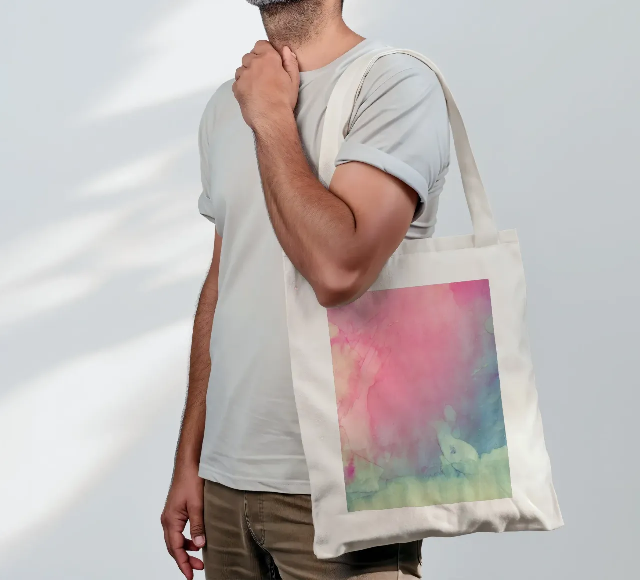 Farbschatten Jutebeutel von cafelab