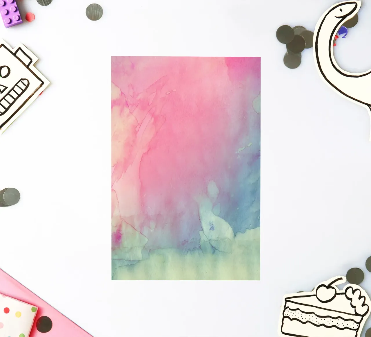 Kleurenschaduwen sticker van cafelab