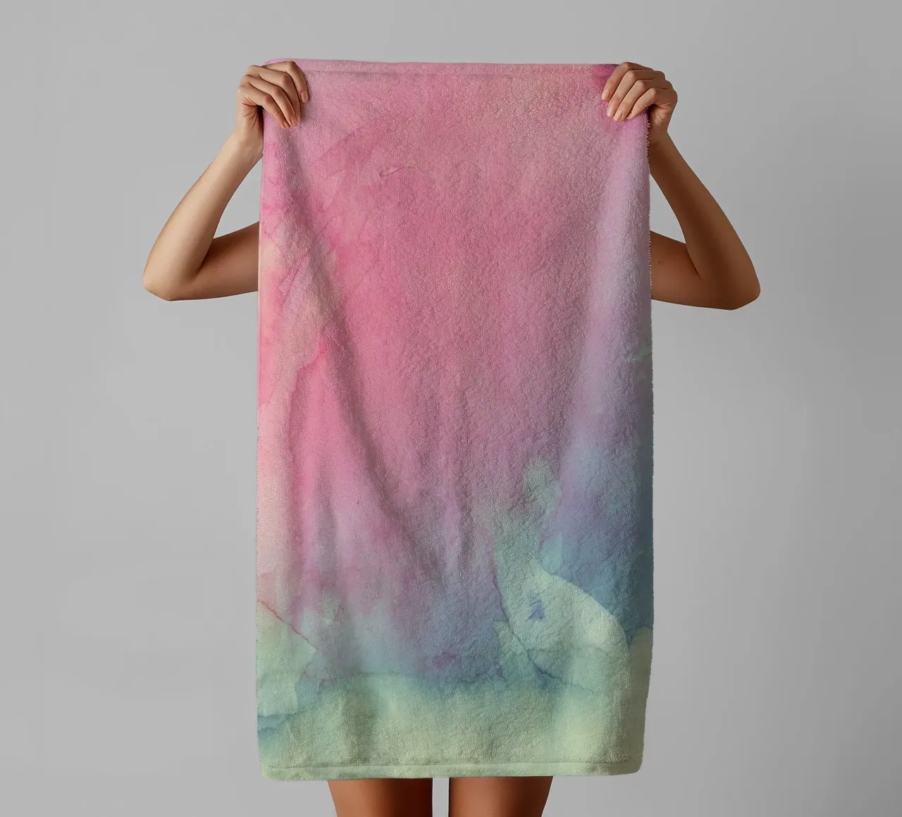 Ombres de couleur serviette de bain de cafelab