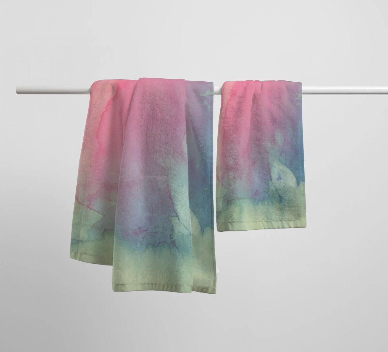 Kleurenschaduwen badhanddoek van cafelab