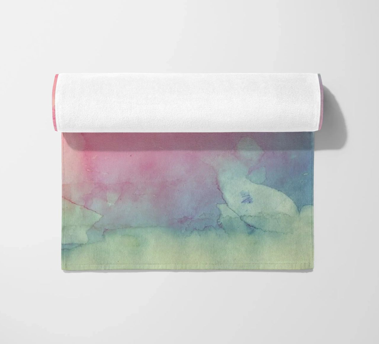 Kleurenschaduwen strandhanddoek van cafelab