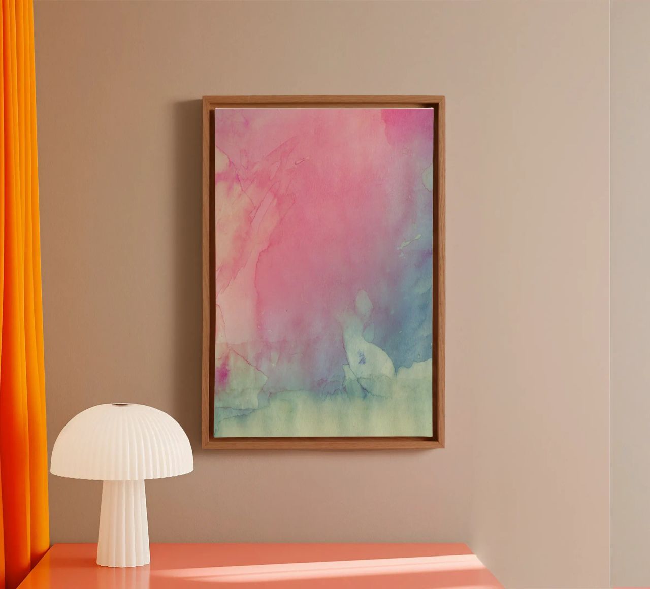 Kleurenschaduwen canvas van cafelab
