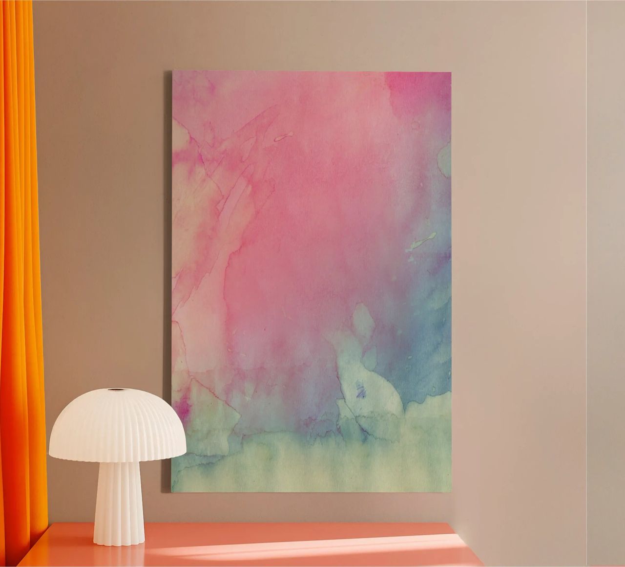Kleurenschaduwen canvas van cafelab