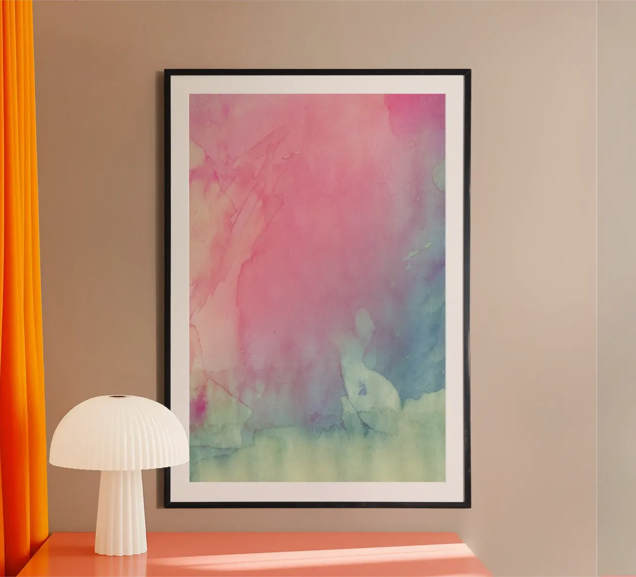 Ombres de couleur poster de cafelab